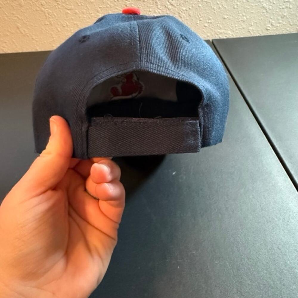 Navy Red Cardinals C Baseball Hat Adjustable DIS Sports Acrylic Embroidered - Picture 2 of 5